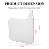 Honda CR125R CR250R CR500R XR200R Front Number Plate White (1985–1994)
