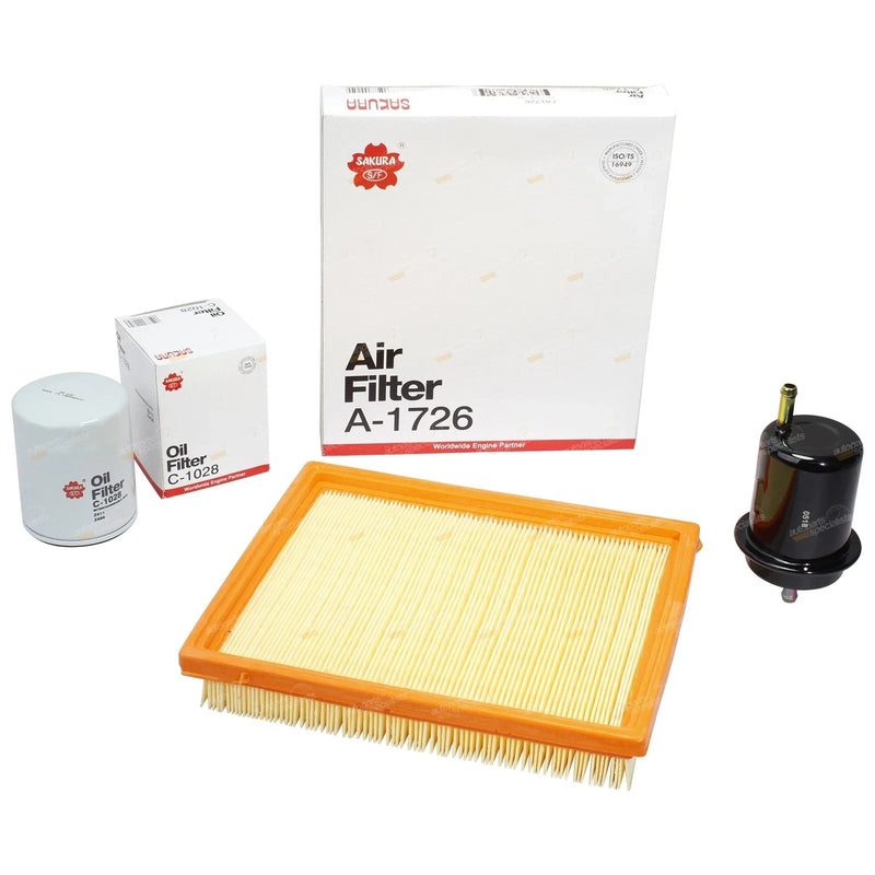 Mazda MPV LV SERIES V6 JE Oil Air Fuel Filter Service Kit (1993-1999)