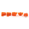GY6 50-150cc 5Pcs Orange Turn Signal Headlight Ignition Horn Switch Caps