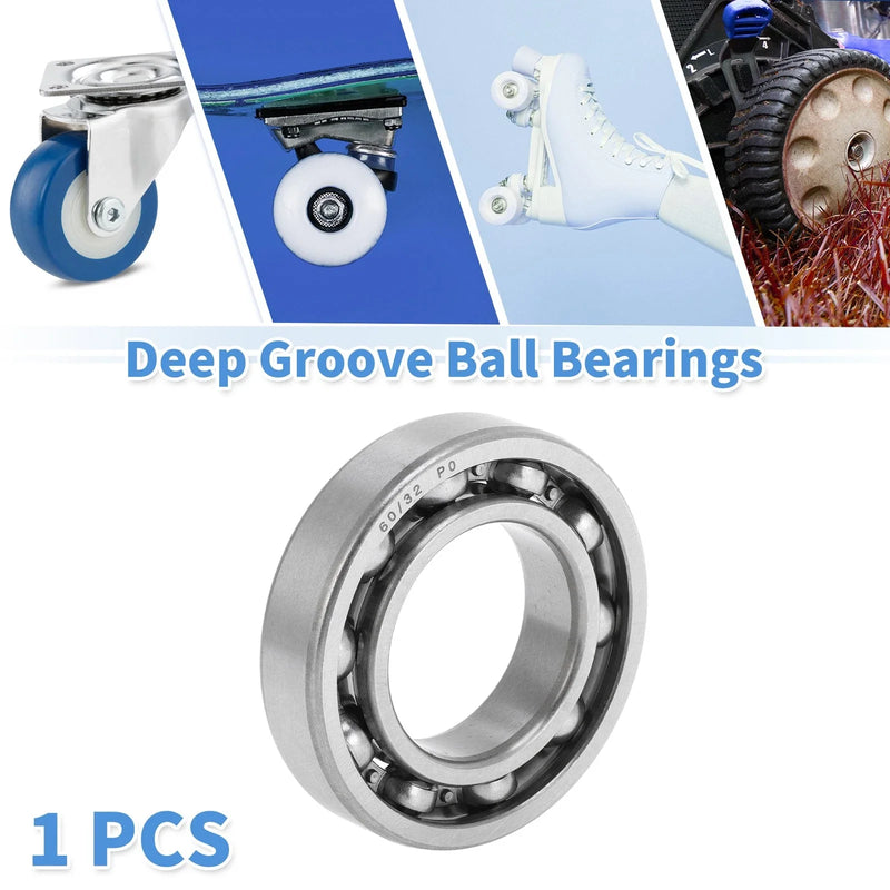 Scooter Wheel Deep Groove Ball Bearings 32x58x13mm