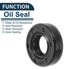 Oil Seal 12x25x7mm NBR Rubber Black 5Pcs