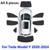 Tesla Model Y 8X Windshield Side Window Privacy Sunshade (2020–2025)