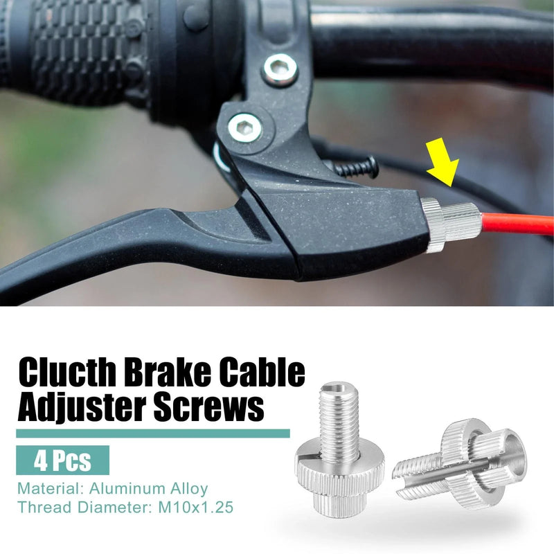 4 x M10 Bicycle Motorcycle Brake Clutch Lever Cable Adjuster Screws