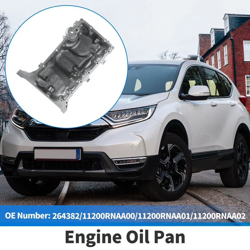Honda Civic 2006-2011 - 1 x Steel Silver Tone Engine Oil Pan