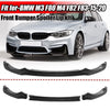 BMW M3 F80 M4 F82 F83 CS Style Carbon Fiber Front Bumper Lip (2015-2020)