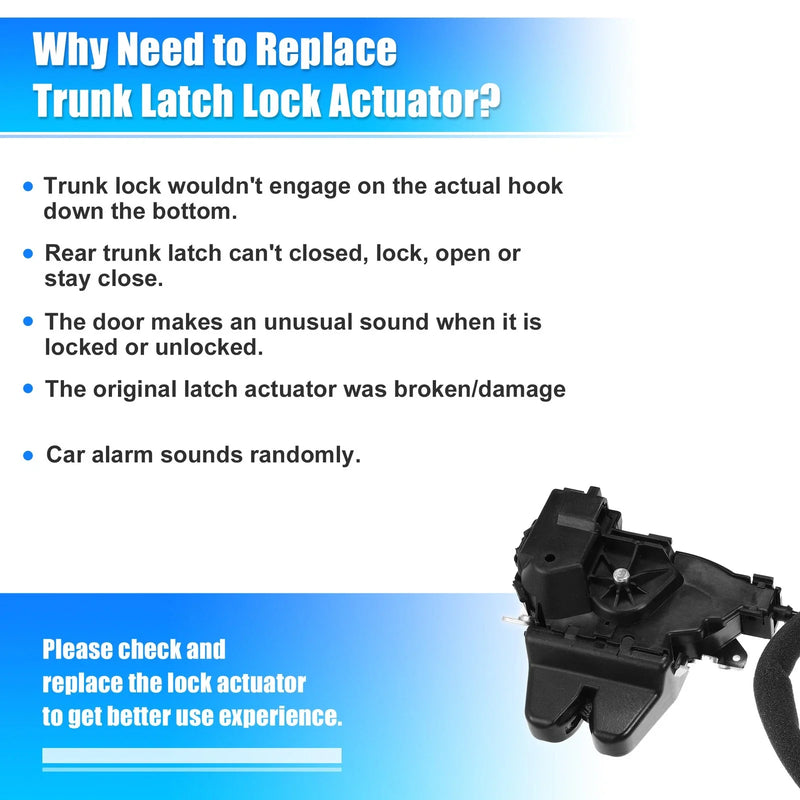 Mercedes-Benz C63 AMG Rear Trunk Tailgate Lock Actuator (2008-2015)