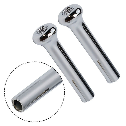 Buick Chevrolet Pontiac 2x Chrome Door Lock Knobs (1971–1988)