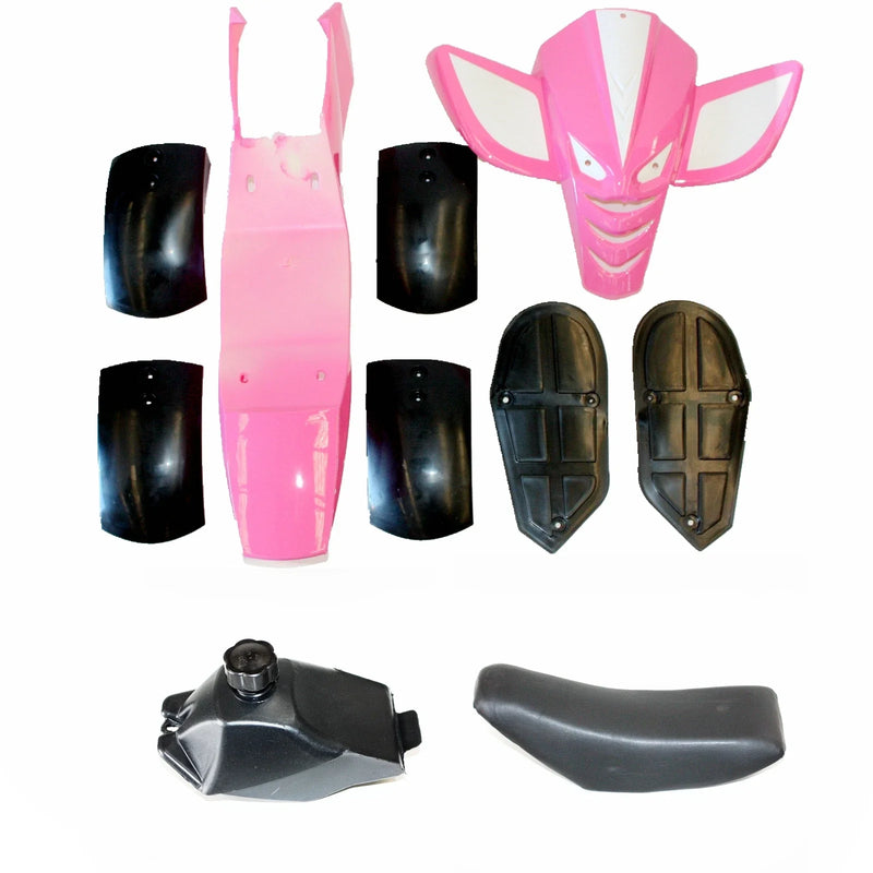 49cc Quad Dirt Bike ATV PINK Plastic Fairing Fuel Tank Mud Guard