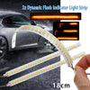 All Cars 2x Dynamic LED Car Side Mirror Turn Signal Light Strip 18cm