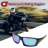 Goggles Motorcycle Riding Green Lens Black Frame Tri-acetel Cellulose