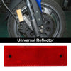 Reflector 15x5cm Red Rectangle Motorcycle 10 Pcs