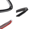 17-18 Alfa Romeo Stelvio ABS Carbon Style Front Bumper Grille Cover Trim 2pc