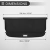 Jeep Renegade (2015-2023) - Gloss Black Retractable Cargo Cover