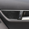 Mercedes C Class W204 2 x Carbon Fiber Interior Door Panel Decor (2007-2013)