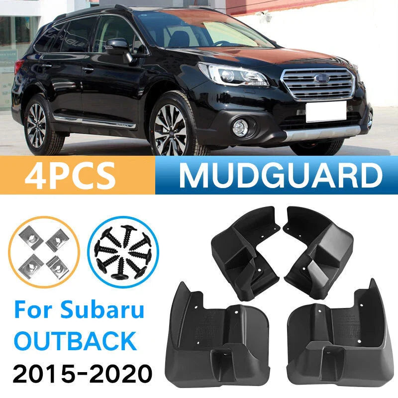 Subaru Outback 4Pcs Front Rear Splash Fender Guards Mud Flaps (2015–2020)