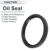 Oil Seal / 75x90x10mm / Seal Ring Rotary Shaft Seal Nitrile Rubber Black 5 Pcs