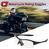Motorcycle Riding Goggles Clear Lens Black Frame TPU Cycling Sunglasses