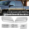 Chevy Silverado Chrome Top Mirror Handle Tailgate Cam Cover (2014-2018)