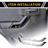 Jeep Wrangler JK Front Rear Door Handle Bezel Cover Trims (2007-2018)