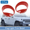 Jeep Wrangler Car Front Left & Right Headlight Trim Bezels (2007-2018)