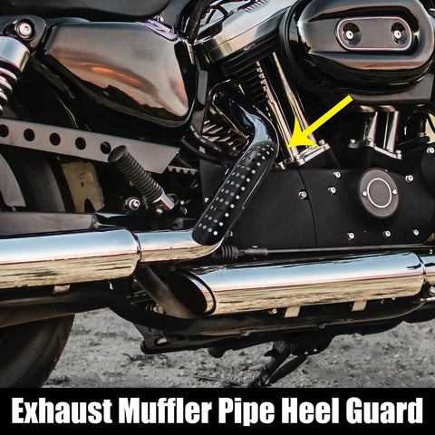 Harley Black Set Motorcycle Exhaust Heat Shield Pipe Shield