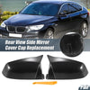 BMW 5 / 6 / 7 Series F01 F02 Rearview Mirror Cover Cap Black CF