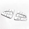 Mercedes-Benz C-Class Chrome Steering Wheel Button Cover Trim (2015–2021)