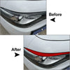 Alfa Romeo Giulia Red Headlight Eyebrow Eyelids Cover Trim (2015-2024)