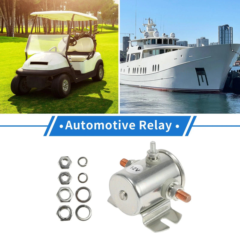 Golf Cart Set Golf Cart Marine Winch Solenoid Relay 12V 200A 3 Terminal