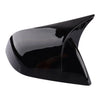 Tesla Model 3 Black Horn Side Rearview Mirror Cover Trim (2017-2023)