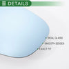 Ford Right Side Blue Mirror Glass with Back Convex
