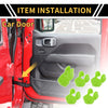 Jeep Wrangler JL JLU (2018-2024) Green Door Limiting Cover Trim