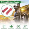 Motorcycle 7/8 22mm Hand Grips Cover Rubber Red