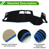Mitsubishi Outlander 3 PHEV GN0W Black Blue Dash Cover Mat (2013-2023)