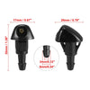Honda Civic CR-V 4 x Black ABS Front Windshield Wiper Cleaning Jet Nozzles