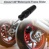 Motorcycle 10.5mm Aluminum Alloy Plastic Slider Frame Bolt 1 Set Black