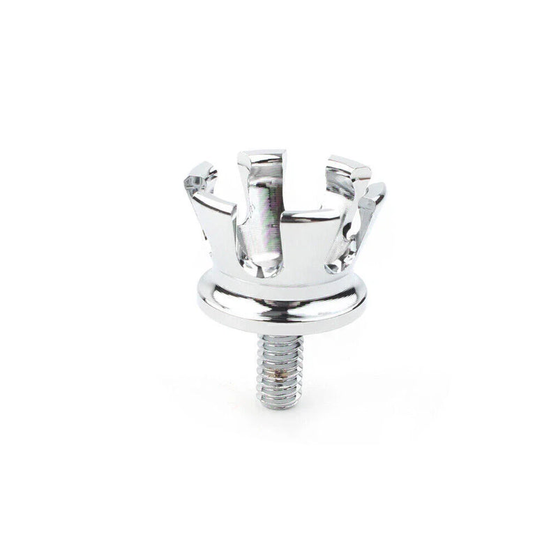 Harley 1996-2023 Chrome Rear Seat Bolt Tab Screw Mount