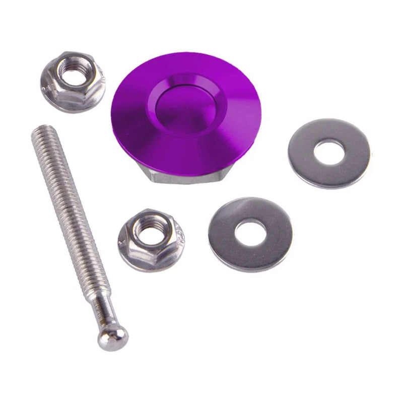 Fender Hatch Lid Purple Aluminum Bumper Quick Release Fasteners