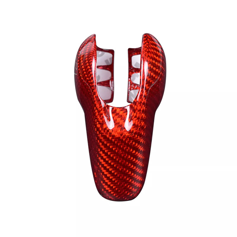 Porsche Macan Red Carbon Fiber Gear Shift Knob Cover (2014-2021)