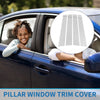 Toyota Highlander (2008-2013) Chrome Silver 4 Pcs Door Pillar Window Trim