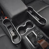Universal Car Dual USB Seat Gap Storage Box Charging Cup Holder