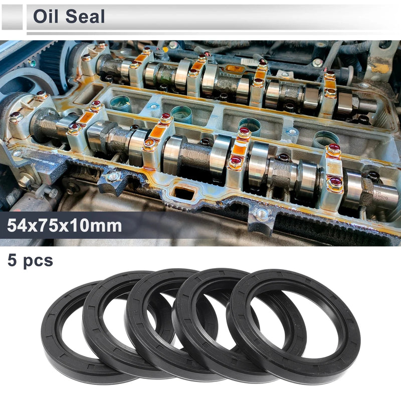 54x75x10mm Oil Seal Rotary Shaft Seal Nitrile Rubber Black