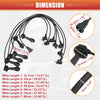 Toyota Supra 7 x Spark Plug Wire Ignition Coil Cable (1993–1996)