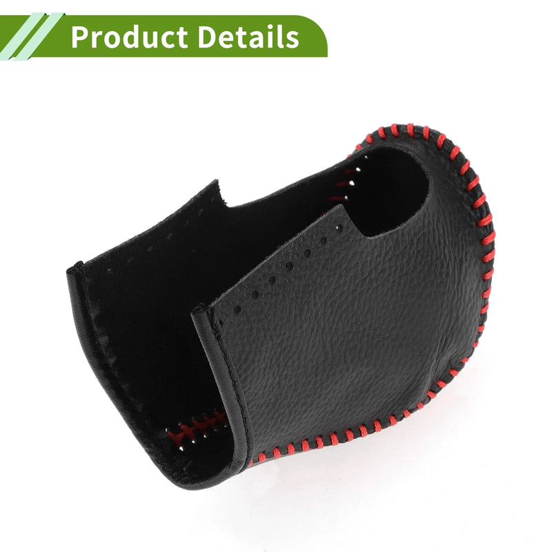 Nissan Rogue (2017-2020) Pebbled Black Red Gear Shift Knob Cover