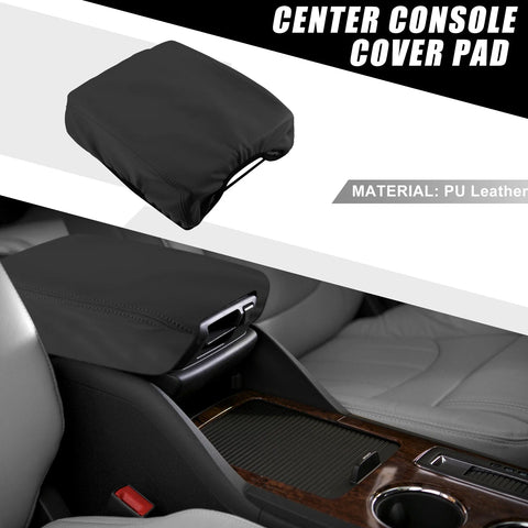 Ford F150 (2015-2020) Black Car Center Console Pad Armrest Cover