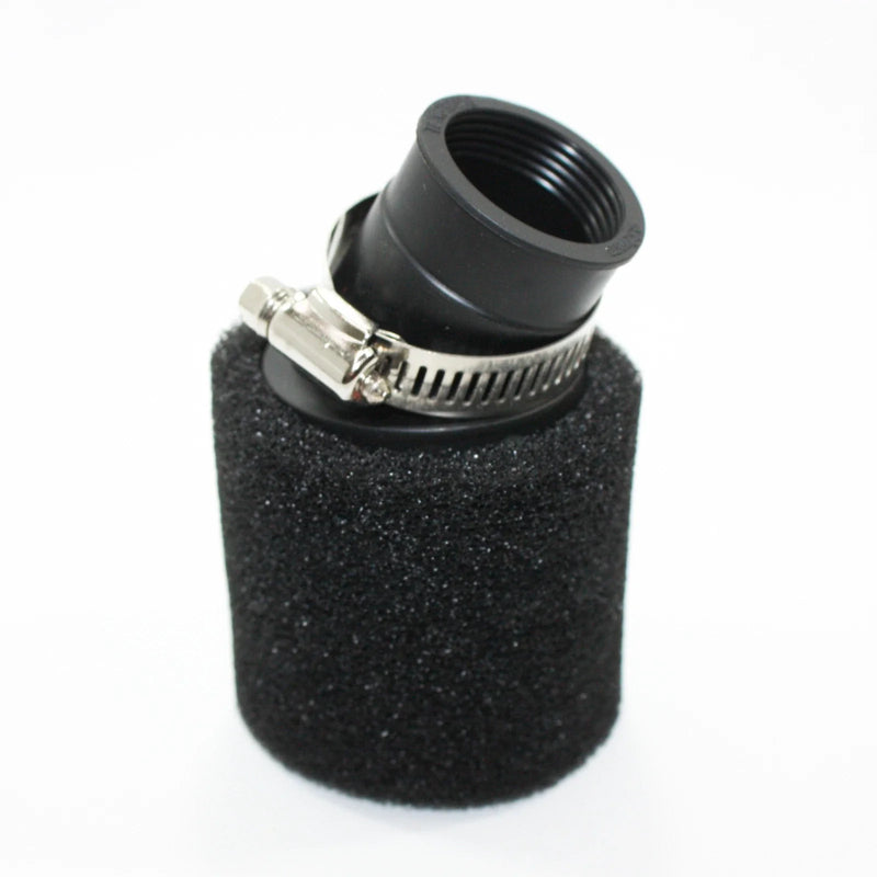 PIT Quad Dirt Bike ATV 32mm Black Angle Bent Foam Air Filter Pod