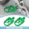 Motorcycle Pair Wide Foot Peg 360° Aluminum Alloy Foot Peg Green