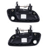 Door Handle Outer Set of 4 Black FrontRear LeftRight Hyundai Elantra(2001–2006)