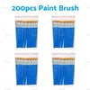 Detail Painting Craft Art Gift 50-200pcs Flat Paint Brushes