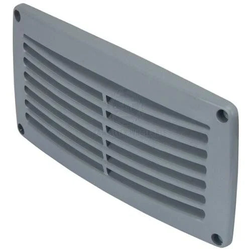 Boat / Caravan / Camper Grey Plastic Tapered Edge Louvre Vent 203x103x18mm